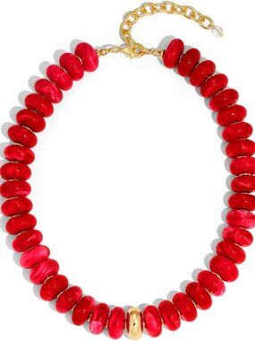 Chunky Beaded Statement Necklace for Women - Unique Jewelry Gift Idea